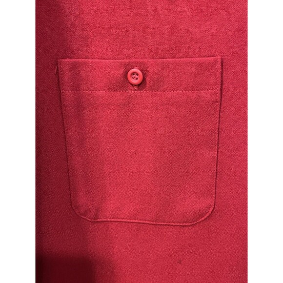 Pendleton Shacket Button Up Shirt 100% Virgin Wool Sz L Red Missing Button - Picture 5 of 10